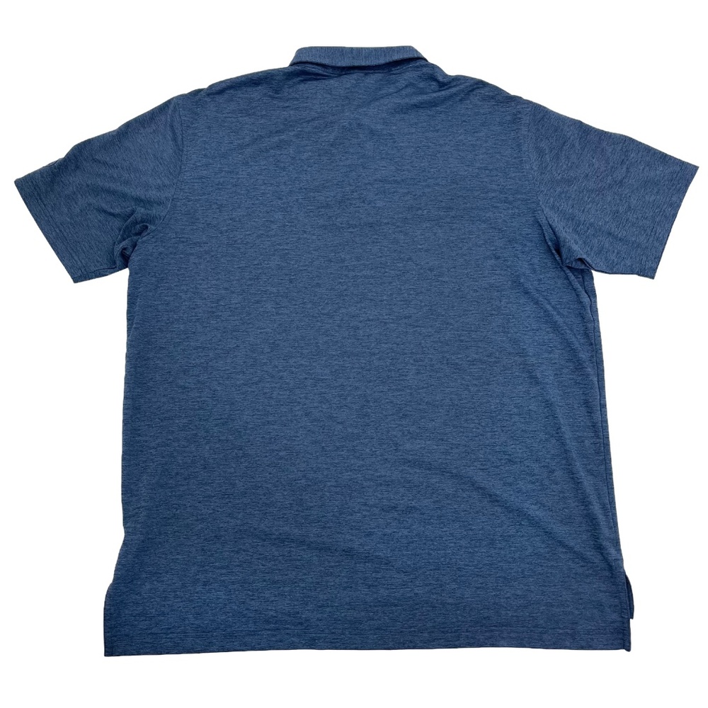 Peter Millar Summer Comfort Mens Size XL Polo Shirt Heather Blue Short Sleeve - Picture 6 of 8